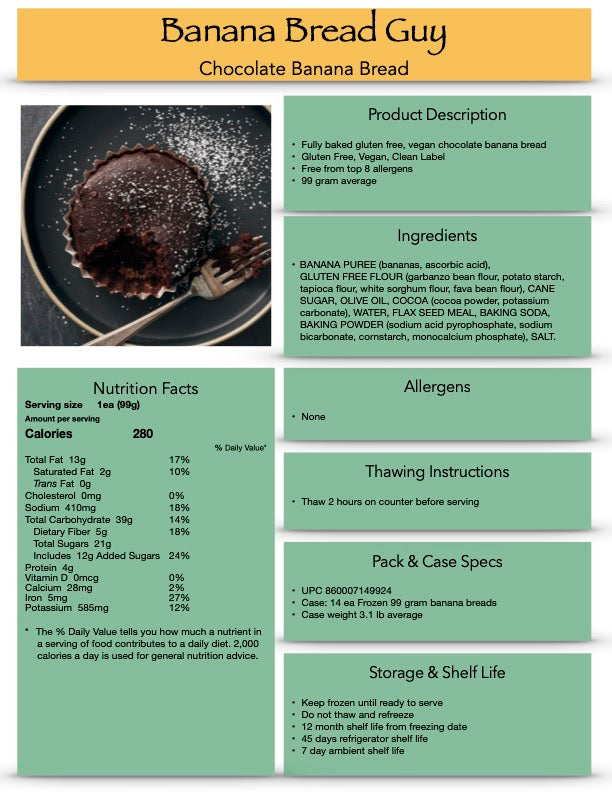 Banana Bread- Chocolate