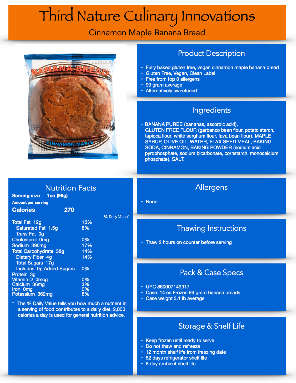 Banana Bread- Cinnamon Maple